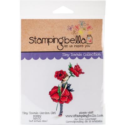 Stamping Bella Cling Stamp - Garden Girl Poppy
